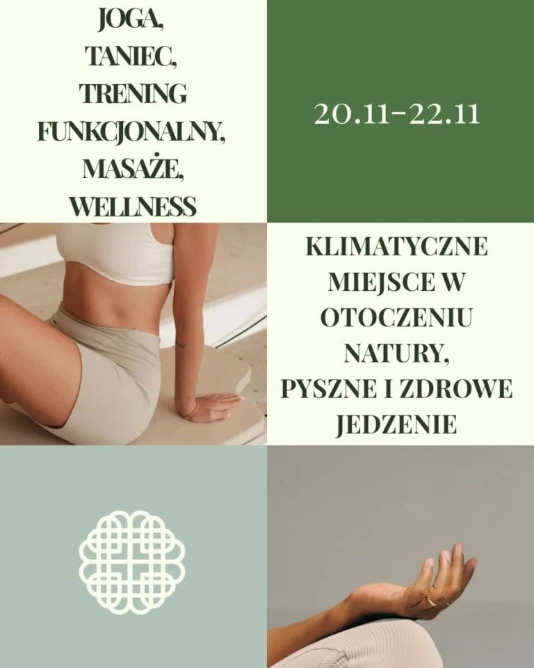RELAX • RECHARGE • REPEAT ✨️

Ruszają zapisy na wyjątkowe WARSZTATY ✨️

Termin: 20 - 22 listopada 2026 ✨️

🍀Serdecznie zapraszam na kolejną edycję Warsztatów dla Kobiet, które odbędą się w miejscu, gdzie natura spotyka się z komfortem i wysokim poziomem oferowanych usług, czyli @wszczerympolu_pl 💚

🍀Masz ochotę na wartościowy czas w inspirującym towarzystwie? 
Razem z:
@a_breathing_more_space
@ania_szwajda_bodyminddance
@dr_archacki.trener
połączymy siłę, taneczną ekspresję i głębokie odprężenie podczas weekendowego spotkania pełnego ruchu, kobiecości i resetu od codziennych wyzwań.

🍀W programie:
✨️Joga & Mindfullness - na dobry początek dnia i spokojny, relaksujący wieczór.
✨️Trening personalny - bezpieczny, mądry ruch, który nauczy Cię jak dbać o siłę mięśni.
✨️Taniec - uwolnienie endorfin, dzikość i czysta radość z bycia w ciele.
✨️Wykłady o holistycznym zdrowiu i nawykach funkcjonalnych - praktyczna wiedza FMCA Academy o tym jak projektować swoje dobre samopoczucie na codzień.
✨️Strefa Relaxu & Masaże - czas na głębokie odprężenie ciała i głowy.

🍀Podaruj sobie CZAS, w którym to TY jesteś na pierwszym miejscu.

🍀Zabierz przyjaciółkę, mamę, siostrę, córkę... albo przyjedź sama i poznaj niesamowite dziewczyny.

🍀Napisz do mnie i zapytaj o szczegóły oferty.

🍀To będzie piękny czas, w atmosferze wzajemnego wsparcia, w otoczeniu natury i kobiecej energii.

🍀Czekam na CIEBIE 💚💚💚

Ania